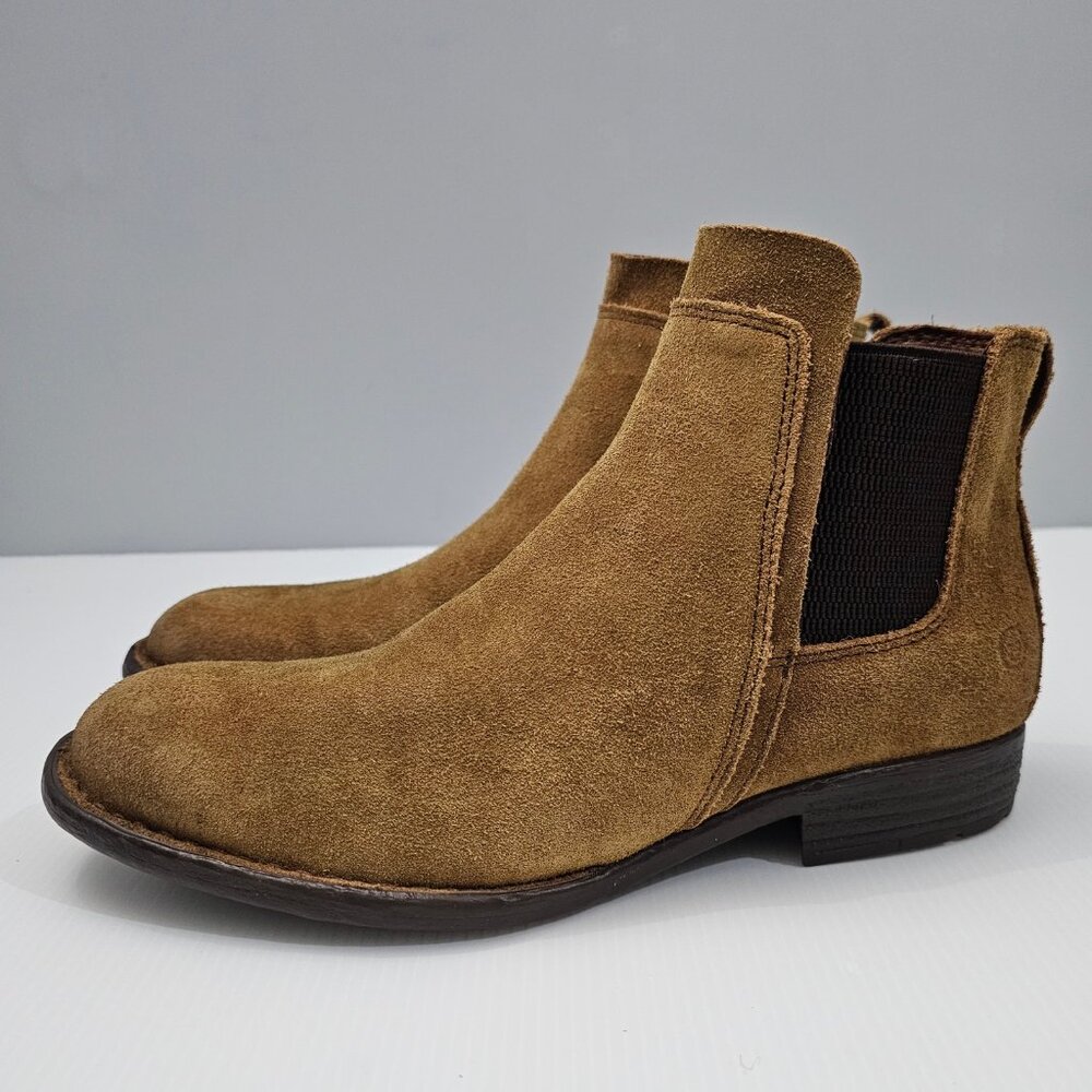Born Tan Suede Ankle Boots